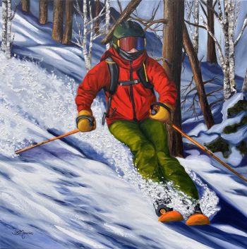 Dans le vent froid-30x30