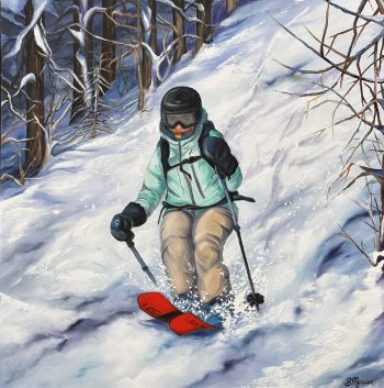 Silence dans la poudreuse-30x30